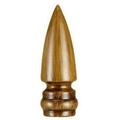 Cal Lighting Pointed Resin Lamp Finial- Brown FA-5035A